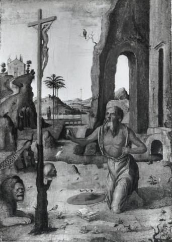 A. C. Cooper — Bastiani Lazzaro - sec. XV/ XVI - San Girolamo penitente nel deserto — insieme